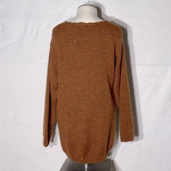 Women’s Ochre Soft Knit V Neck Sweater L - Picture 4 of 10